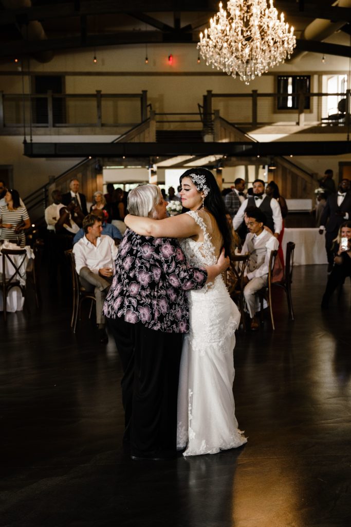 the bride and her mama dance at her south haven michigan wedding reception