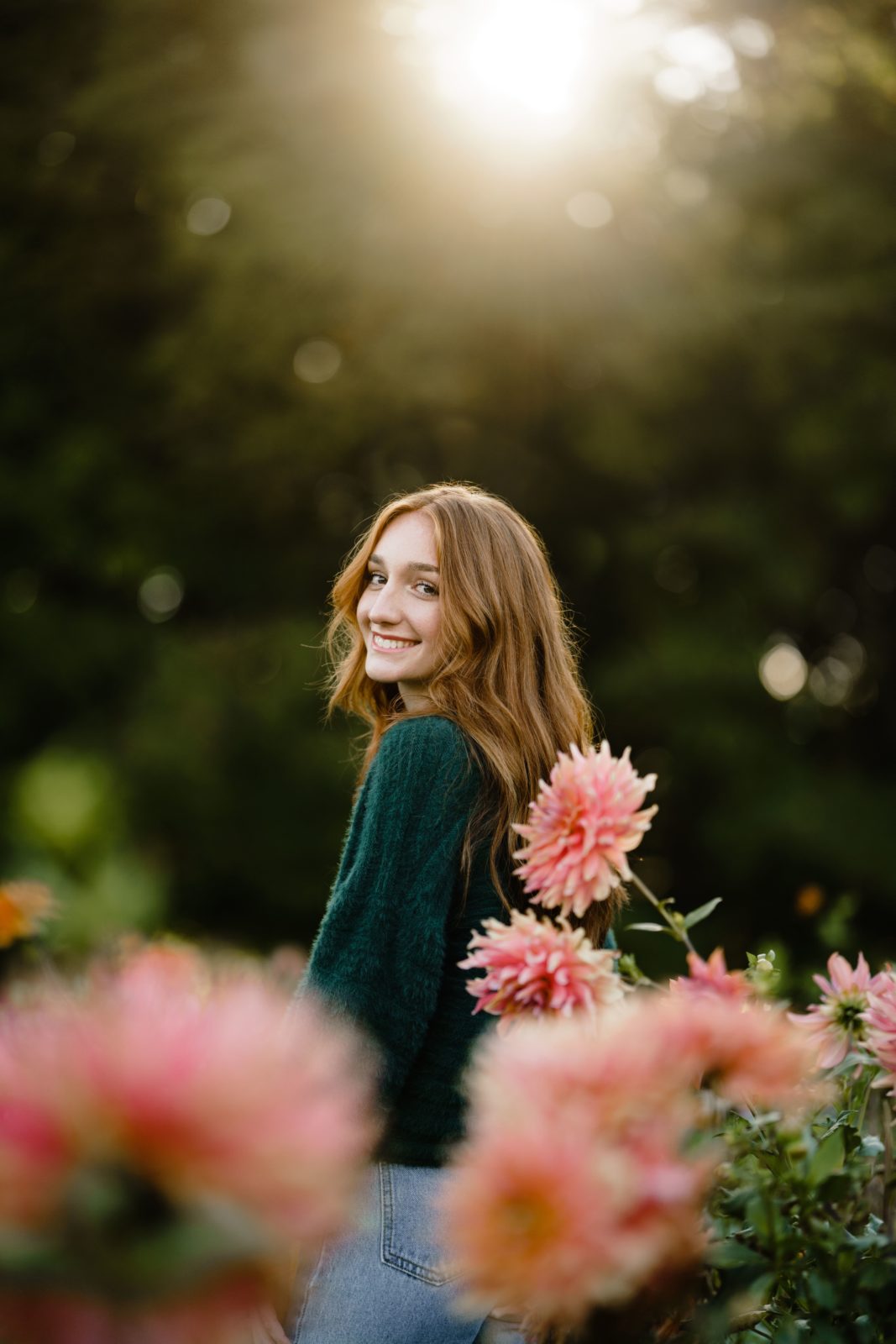 Flower Field Senior Portrait Photography - sammymichphoto.com